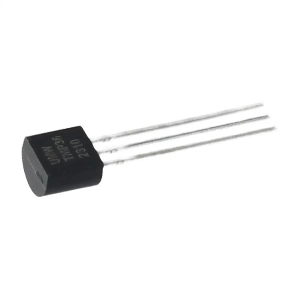 Sensor analógico de temperatura de Metal, termómetro Digital IC, 5 piezas, TMP36GT9Z, TMP36, negro, 3 pines, ± 2 °C, 10 MV/8 °C
