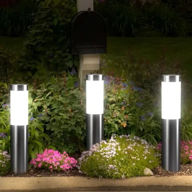 1/2/4/6 Uds. Lámpara de pie Solar impermeable Sensor de movimiento patio trasero lámpara de césped para jardín al aire libre paisaje camino