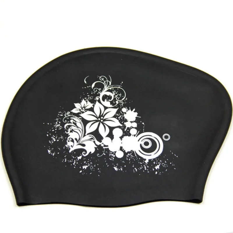 Gorro de natación de silicona para pelo largo, gorros de natación impermeables para mujer, gorro con capucha de buceo para niños, garras natacion casquette