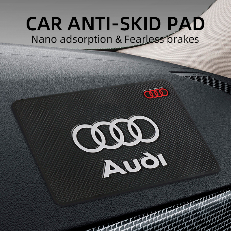 Painel pegajoso do carro anti-deslizamento esteira suporte do telefone de armazenamento almofada antiderrapante para audi sline a4 a5 a7 s4 rs4 a6 tt a1 a3 q1 q3 q5 q8