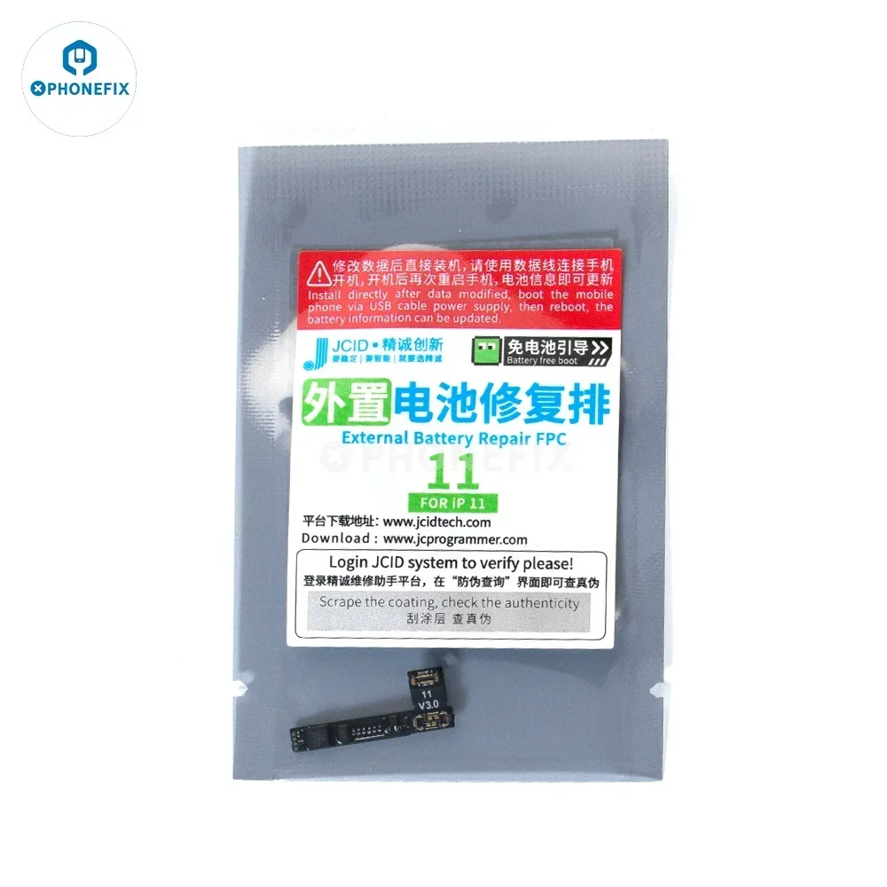 Плата ремонта аккумулятора JCID V1SE V1S Pro, модификация гибкого кабеля для iPhone 11–15 Pro Max, информация о здоровье аккумулятора, чтение и запись