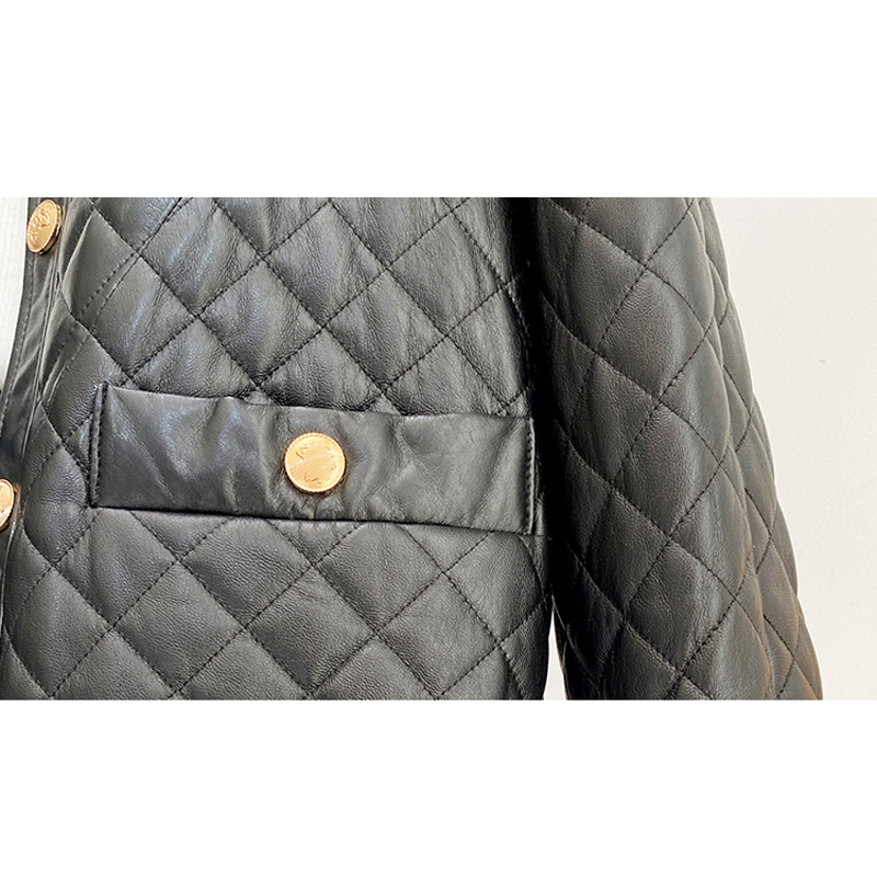 Женская куртка из натуральной кожи, с круглым вырезом