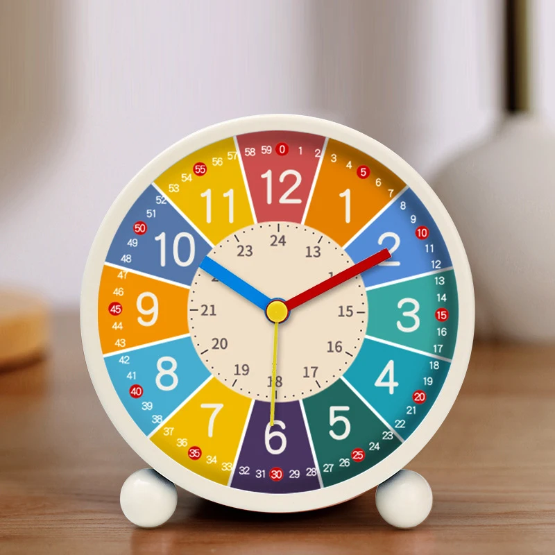 Vroeg leren desktopwekker Kinderen Wake Up Wekker Woonkamer Slaapkamer Stille desktopklok Desktopklok