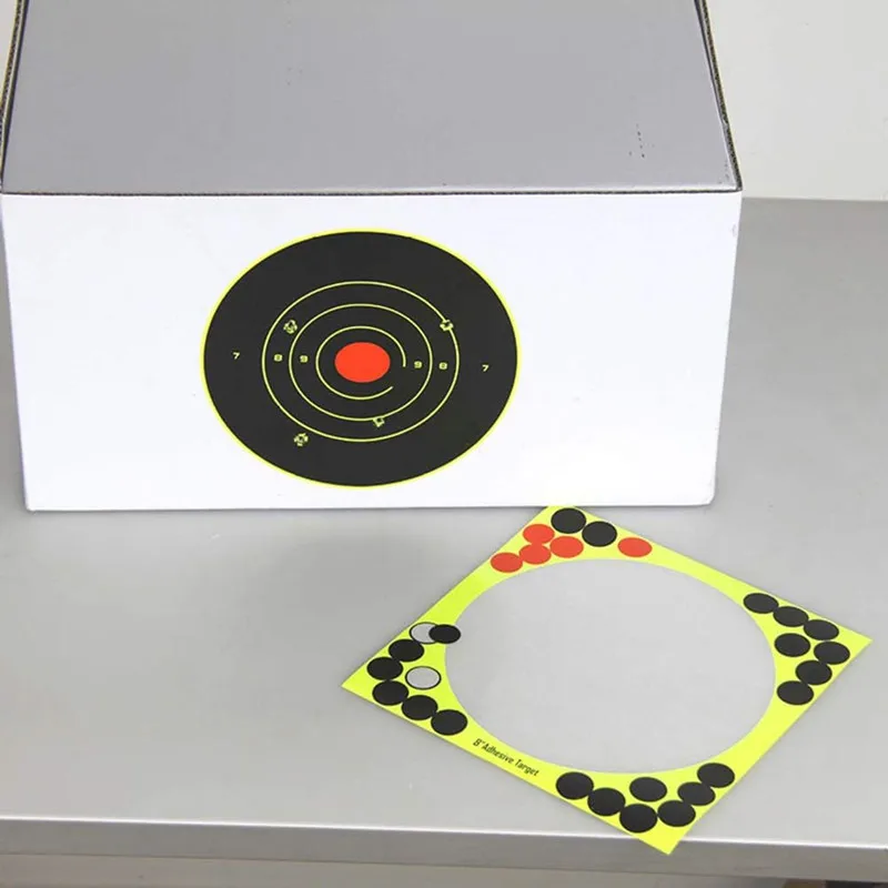 5-30pcs Round Target Pasters Splatter Target Paper Reactive Shooting Train 8 inch Self Adhesive Stickers Hunting Dots Gun Rifles