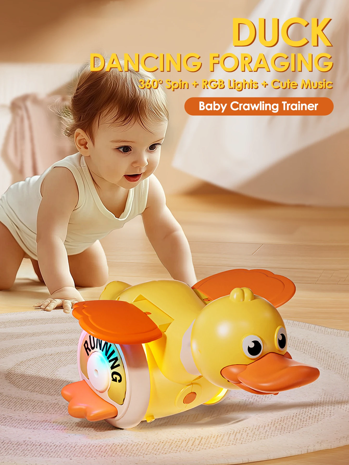 Electronic Pet With Music Toy Charging  Escape Crab Dancing Octopus Auto-sensing Function Crawling Avoiding Obstacles kids gifts
