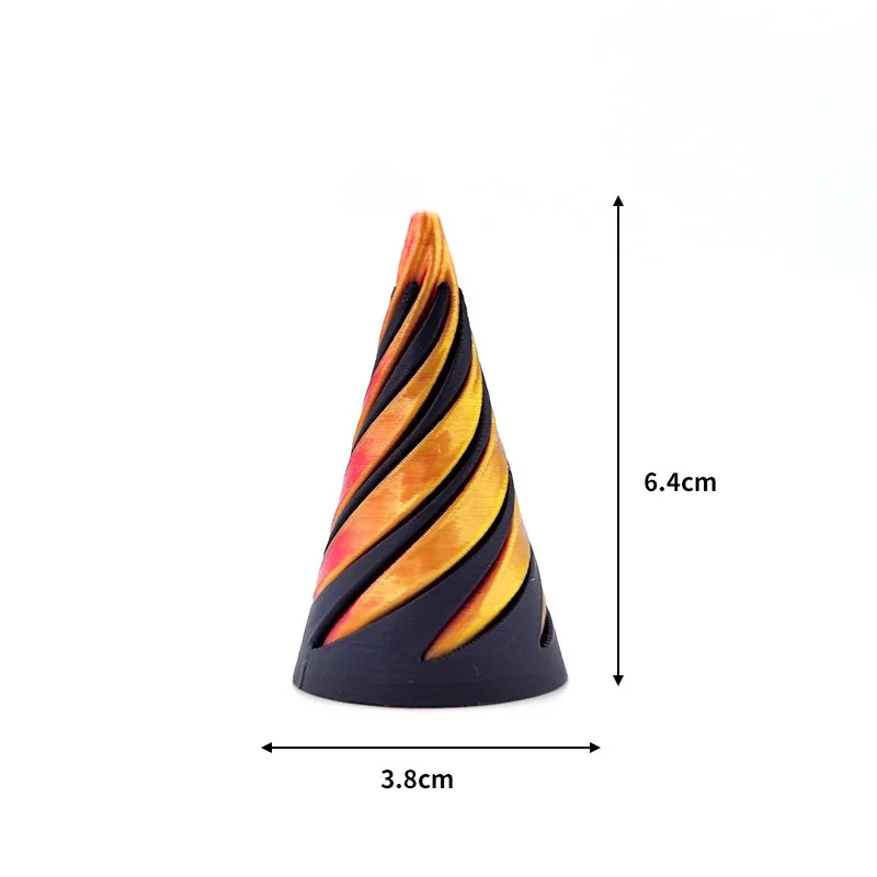 Intelligence Development Spiral Cone Fidget Toy Portable Children Toy Small Entertainment Decorative Math Games Helix Screw Toy