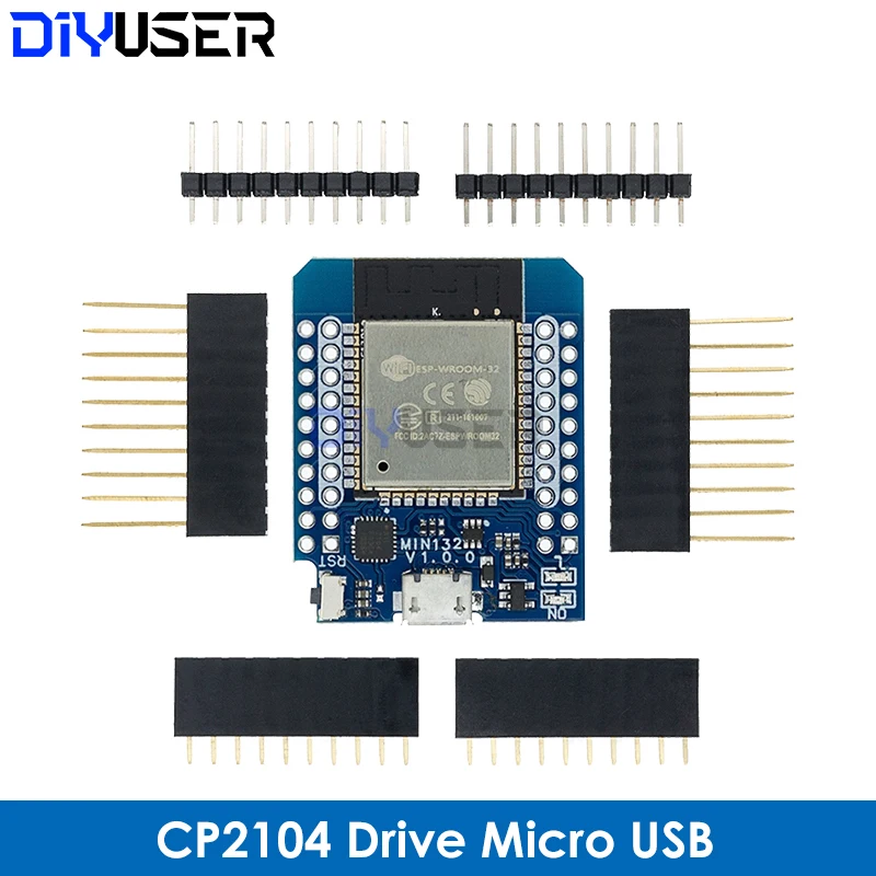 Für Wemos Mini D1 ESP8266 ESP32 ESP-32S WIFI Bluetooth CP2104 Development Board Modul Für Arduino Mit Pins