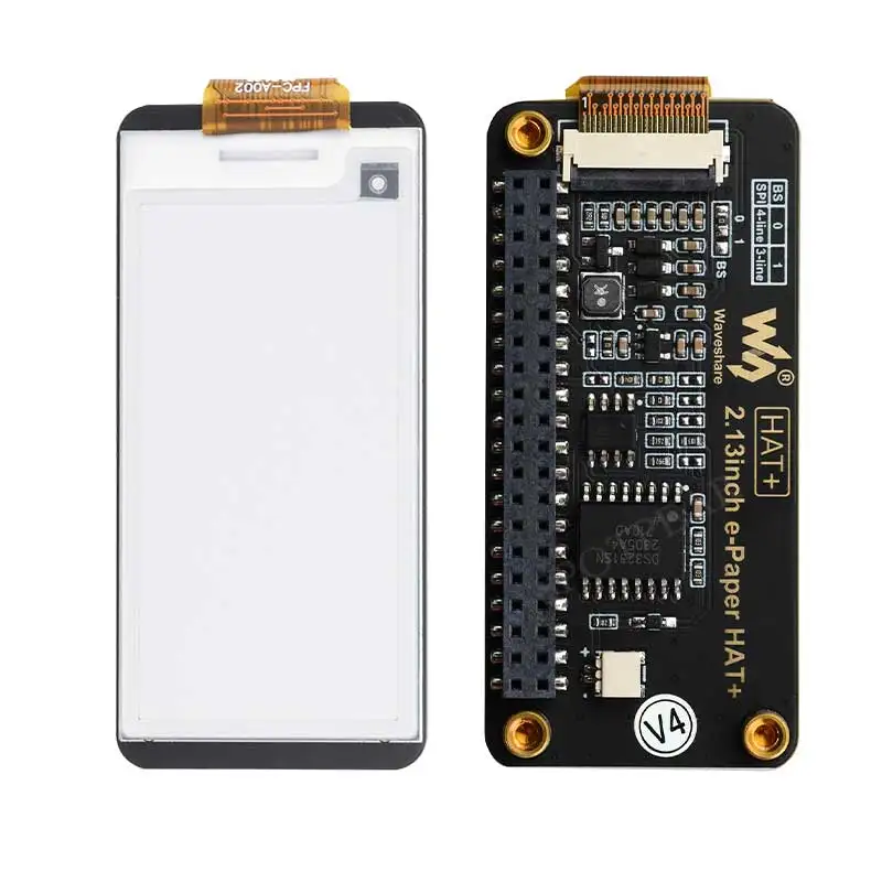 Sombrero de papel electrónico de 2,13 pulgadas + Black-blanco 250x122 e-ink para Raspberry Pi /Jetson Nano /Sunrise X3 Pi /Pwnagotchi