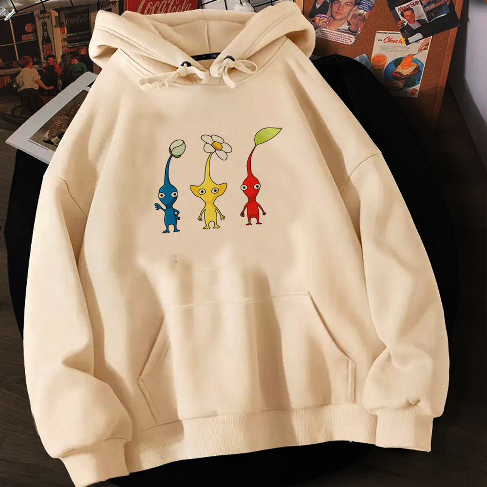 Pikmin Hoodies Frauen ästhetische y2k ästhetische Schweiß y2k Kapuze weibliche Gothic Kleidung