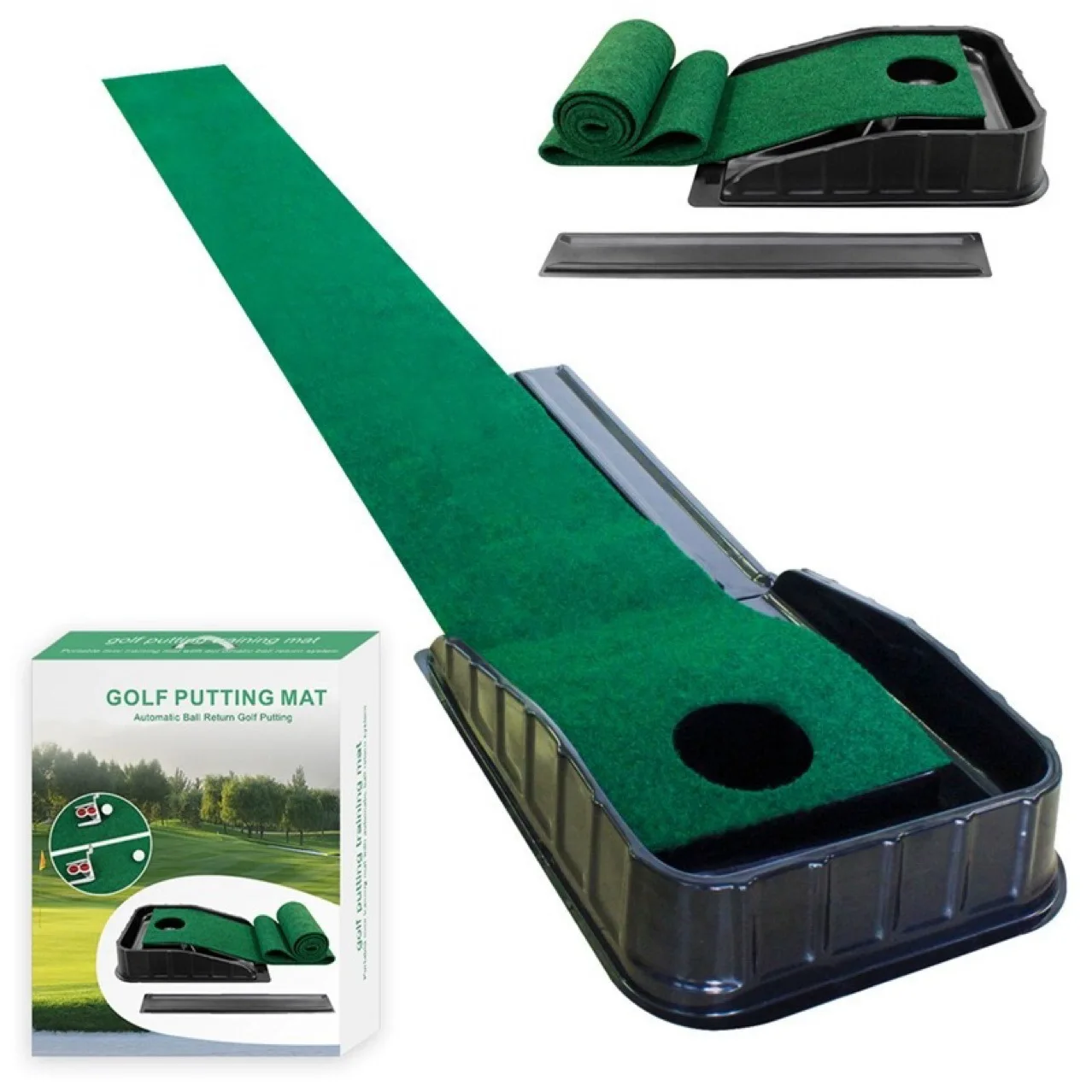 Tappetino per mettere: perfetti le tue abilità di golf con una pratica domestica realistica: migliorano il tuo colpo, abbassare le punteggi e goditi