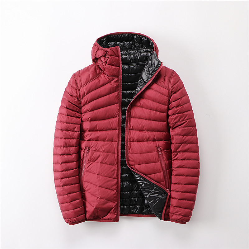 2 em 1 jaquetas ultra leves mulheres ambos os lados usam 90% casacos de pato senhora impermeável portátil puffer jaqueta outerwear JK-869
