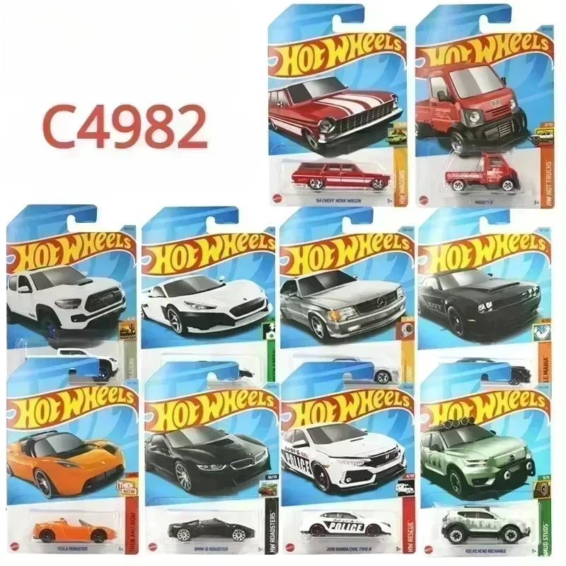 Оригинальный автомобиль Mattel Hot Wheels 1/64 из сплава, литой под давлением Voiture Barbie Hummer Benz Bmw Toyota Tacoma, детские игрушки для мальчиков, детей C4982