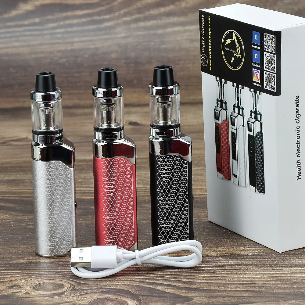 80W Vape Mod Starter Kit Box Mod Kit 1800Mah Vape Pen Vaper Verdampfer Vape Pen Elektronische Zigarette Mod Kit E-Zigarette Kit