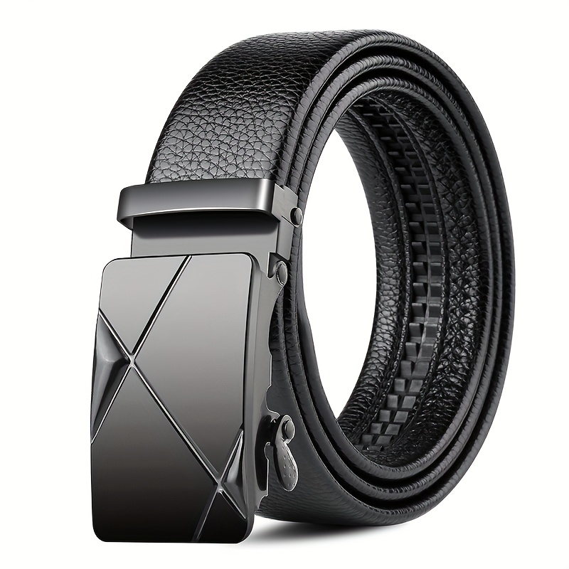 New Men's Belt Fashion Automatic Buckle Business Leather Belts For Men Jeans High Quality Strap