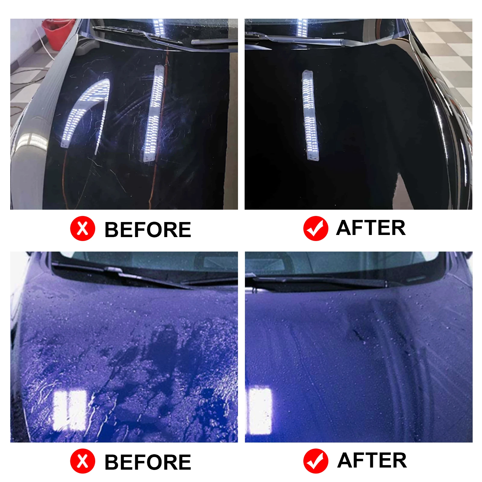 Rayhong 3 in 1 Rivestimento in ceramica per auto Nano Agente di rivestimento Rivestimento in cristallo Liquido idrofobico Anti-graffio Rivestimento in cera per auto Auto Poli