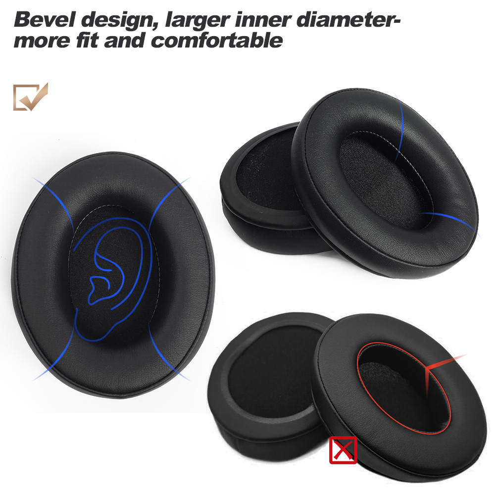 Almohadillas de espuma de repuesto para auriculares HyperX Cloud 123 Alpha, II,III,Stinger,Silver,Core,X,S,Pro, almohadillas de espuma viscoelástica Proteína