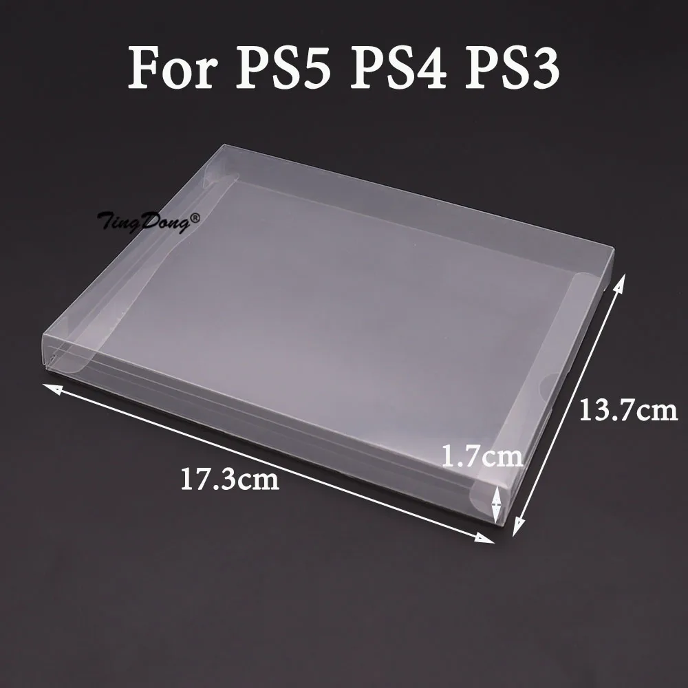 Caja de cartuchos de juego transparente, Protector de plástico PET para juegos CIB para N64 NES SNES para GB GBA GBC NGPC Switch PS5, 10 Uds.