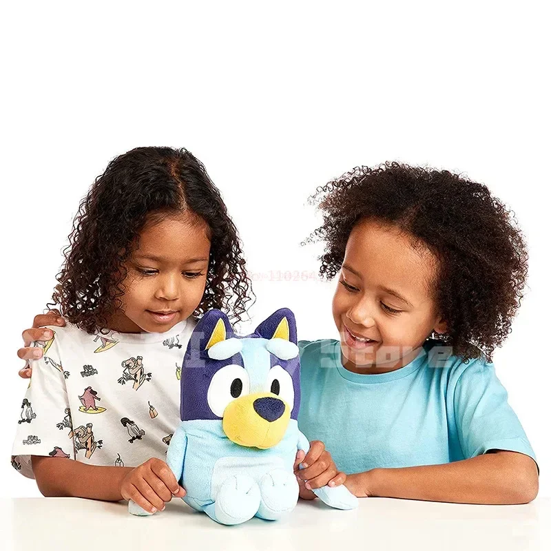 อะนิเมะ Bluey Talking Plush ครอบครัวสุนัขบิงโกเพลงรูปของเล่นตุ๊กตา Kawaii ตุ๊กตาสัตว์ของเล่นเด็กวันหยุดของขวัญ