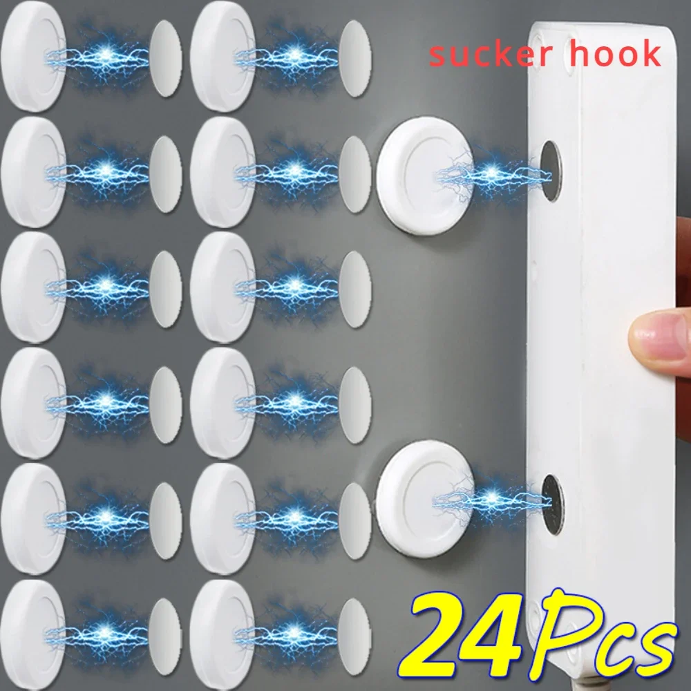 Gancho magnético Iman, soporte para llaves fuerte, colgador colgante de pared magnético para jardín, almacenamiento de refrigerador con Control remoto antipérdida, 4/24 Uds.