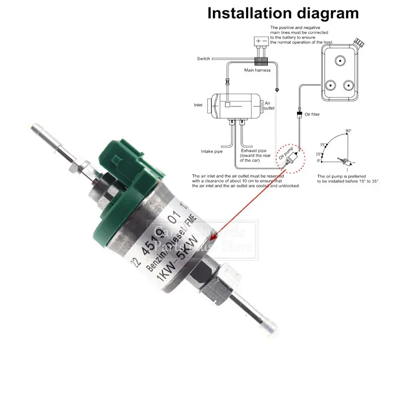 12V/24V Cho 1KW Để 5KW Cho Webasto Eberspacher Nhiệt Cho Xe Tải Dầu Nhiên Liệu Bơm Không Khí Bãi Đỗ Xe máy Nâng Cấp Cực Hay Xung