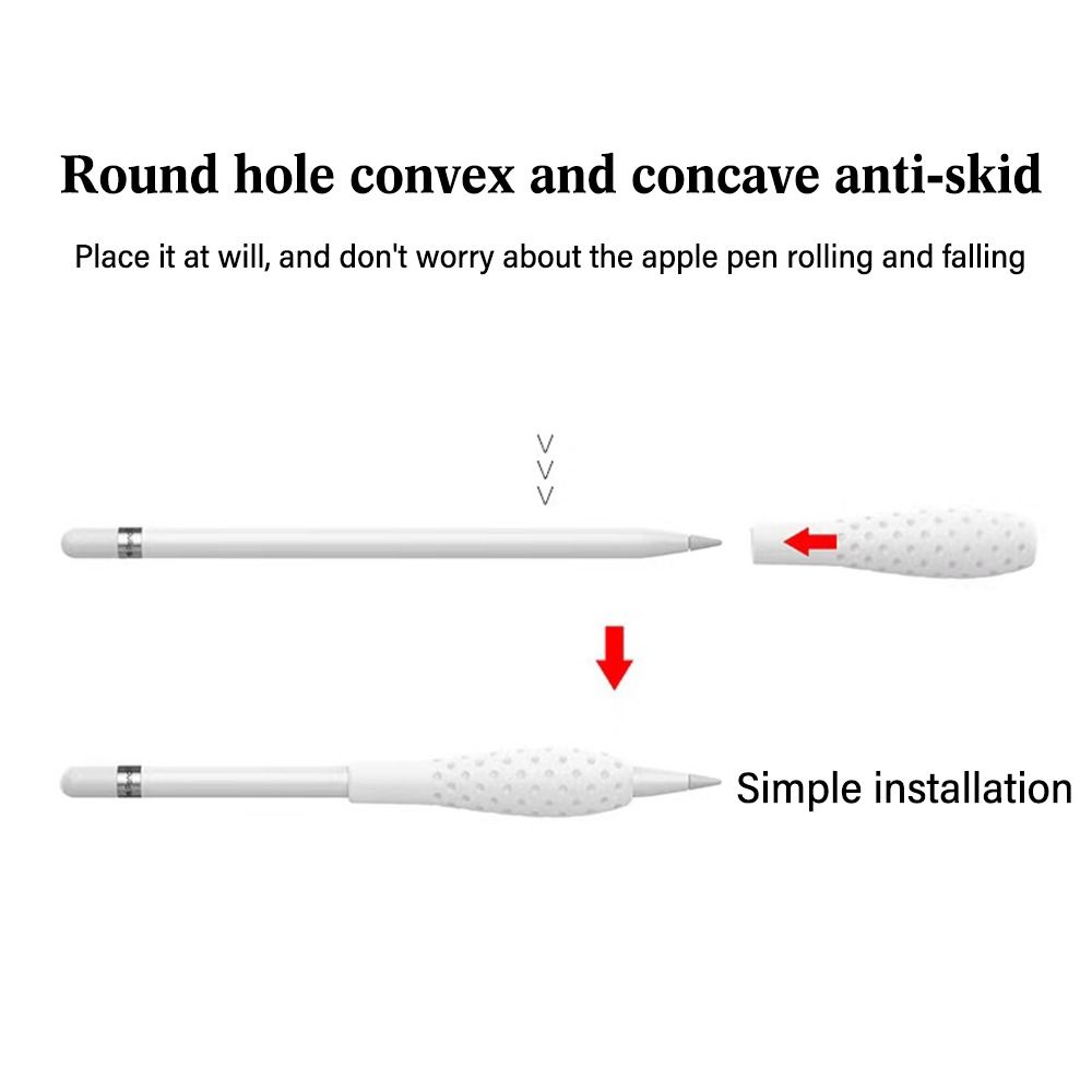 Silicone Ergonomic Grip Holder Protective Cover Case fundas for Apple Pencil iPad Touch Pen iPencil Accessories Gadgets