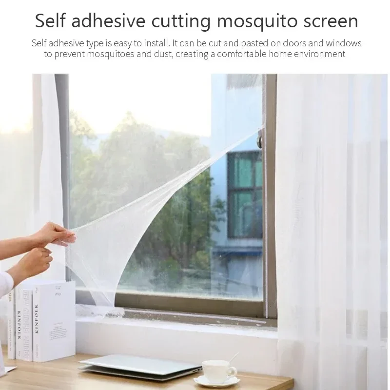 Simple Anti Mosquito No Need to Punch Holes Mosquito Net Window Self-adhesive Type Anti-mosquito Screens Home Textile Garden