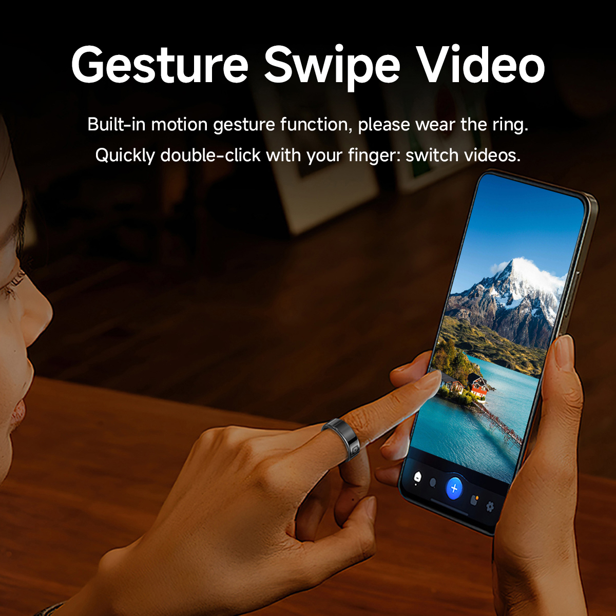 防水高性能充電ケーブル、スマートリング、ジェスチャー操作カメラ、ビデオ、ヘルス、フィットネス、耐久性のあるバッテリー、5atm、2025