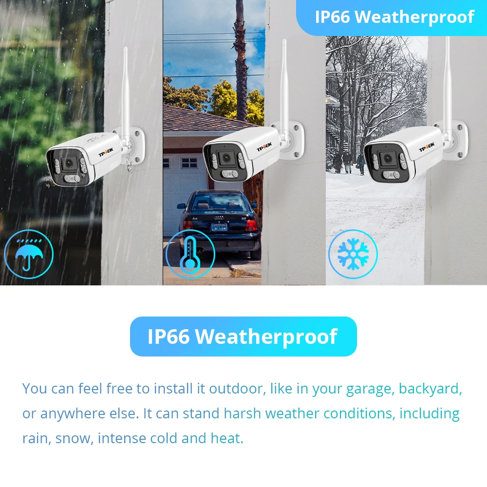 8MP 4K กล้อง IP WiFi การเฝ้าระวังกลางแจ้ง Home Security Protection กล้องวงจรปิด Wi Fi Camara 5MP วิดีโอ Wi-Fi กันน้ํา CamHi IP CAM