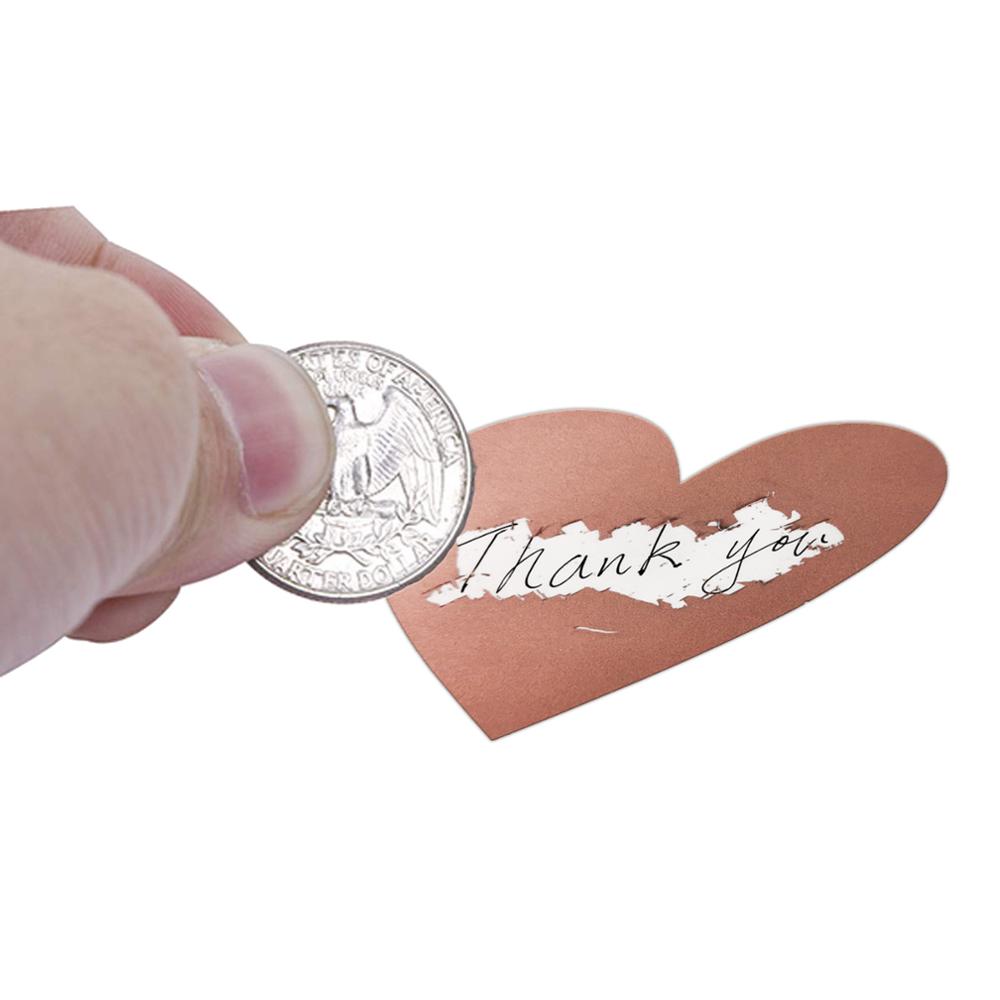 50-300pcs 3 สี Scratch Off สติกเกอร์รูปหัวใจป้ายสติกเกอร์ DIY ทําด้วยมือสําหรับเกม Scratch สติกเกอร์ป้ายเครื่องเขียน