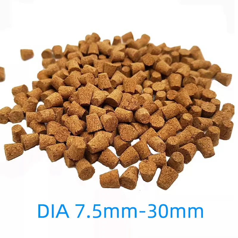 100 pz/lotto 7.5mm-30mm Tappi di Sughero in Legno Tappo Provetta da Laboratorio Tappo di Sughero