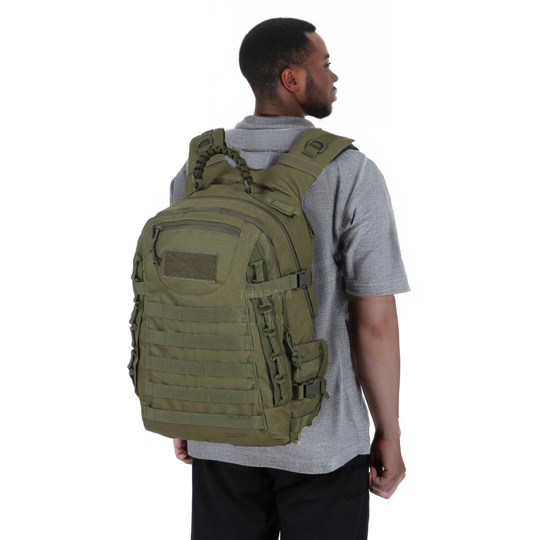 Zaino tattico da 38 litri, zaino da esterno impermeabile di grande capacità con sistema MOLLE, borsa da viaggio per escursionismo, campeggio