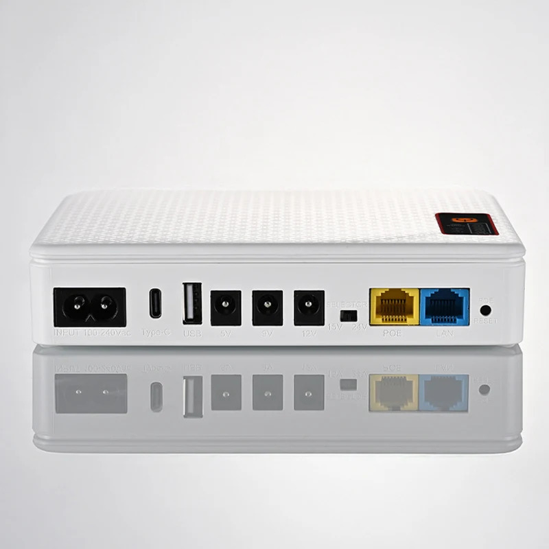 Home Mini UPS Small 5v 9v 12v Dc POE Modem Lithium Battery Bank Uninterruptible Power Supply Companies for Wifi Router Optical