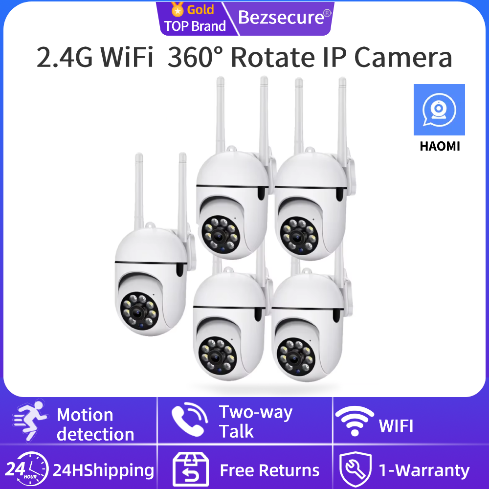 2.4G IP WiFi Camera 360° Rotate Anti-theft Monitor Security Surveillance Cam Auto Tracking Two Way Audio Outdoor Cam HAOMI APP