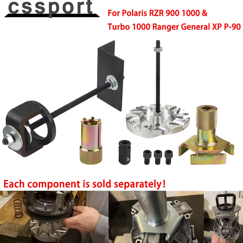 Kompletny zestaw narzędzi do sprzęgła podstawowego i sprzęgła wtórnego pasuje do Polaris RZR 900 1000 i Turbo 1000 Ranger General XP P-90 XLB-1181