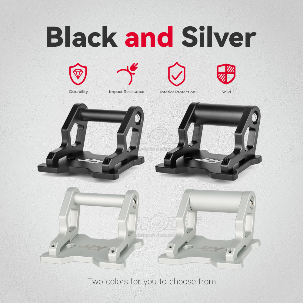 Para CFMOTO 450MT 450 MT 2024-motocicleta CNC aluminio GPS soporte de teléfono soporte de navegación nuevo soporte de extensión negro 12mm/22mm