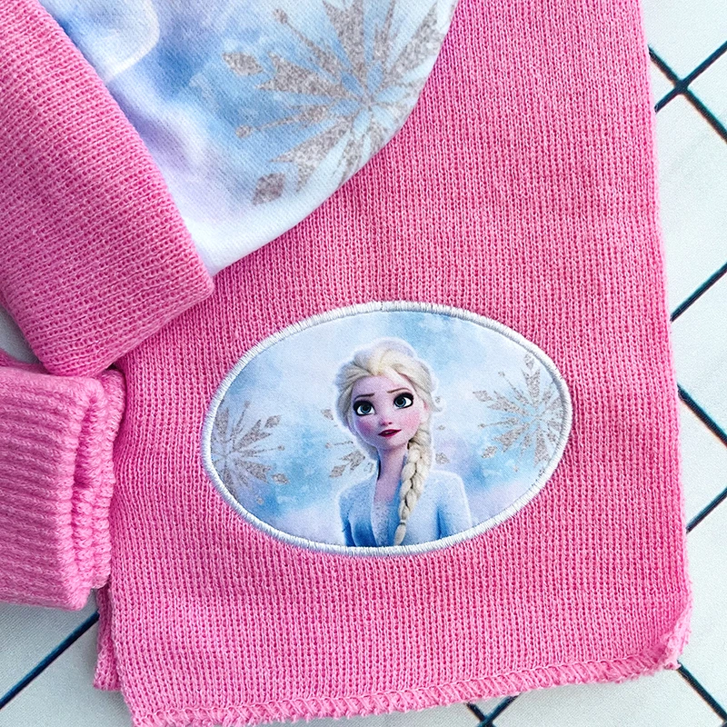 หมวกเด็กชุดถุงมือเด็กทารกถักหมวก Elsa การ์ตูนหมวกคอสเพลย์ของเล่นของขวัญคริสต์มาสสําหรับ Chridern