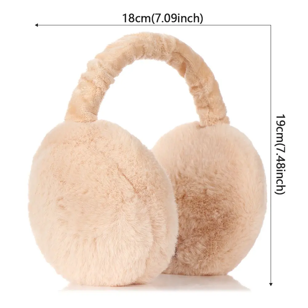 Winter Warme Ohrenschützer Abdeckung Frauen Mädchen Flauschigen Burger Form Earcap Kinder Ohrenschützer Weiche Kaschmir Einfarbig Wärmer Earlap