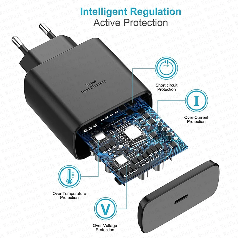Original 45W Quick Type C Charger For Samsung Galaxy S22 S23 S24 Ultra S21 S20 FE S10 Note 20 Plus A71 A80 Fast Charging Cable