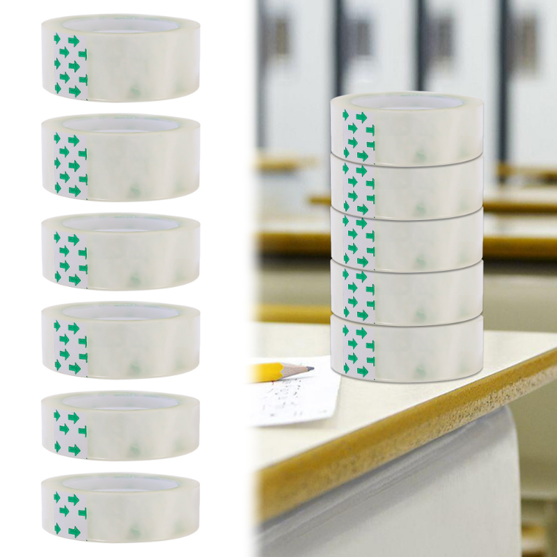 18/12/8 ミリメートル透明粘着テープパックツール文具オフィス学用品学生粘着テープ梱包プレゼント花