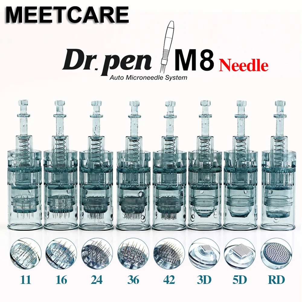 Wkłady M8 do M8 Dr Pen Bayonet Micro wymienne igły Derma Microneedling Pen 11pin 16pin 36pin 42pin 3D 5D igła