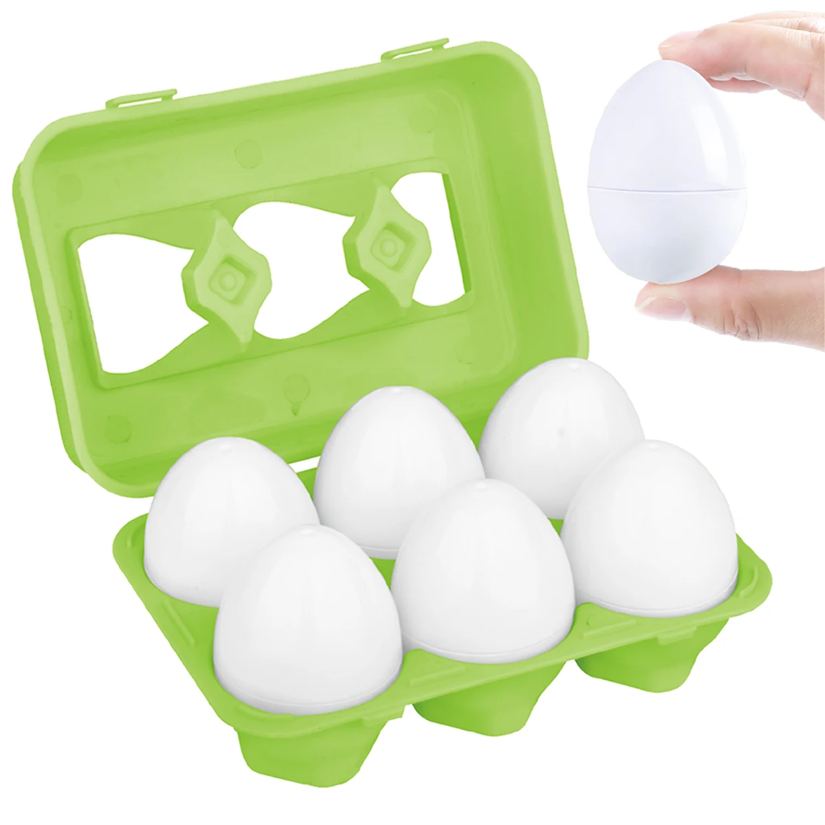 Mini Eggs Color Shape, Pair Smart Egg Toys Recognition Sorter Puzzle Game Education Learning For Toddlers Boys Girls Gifts