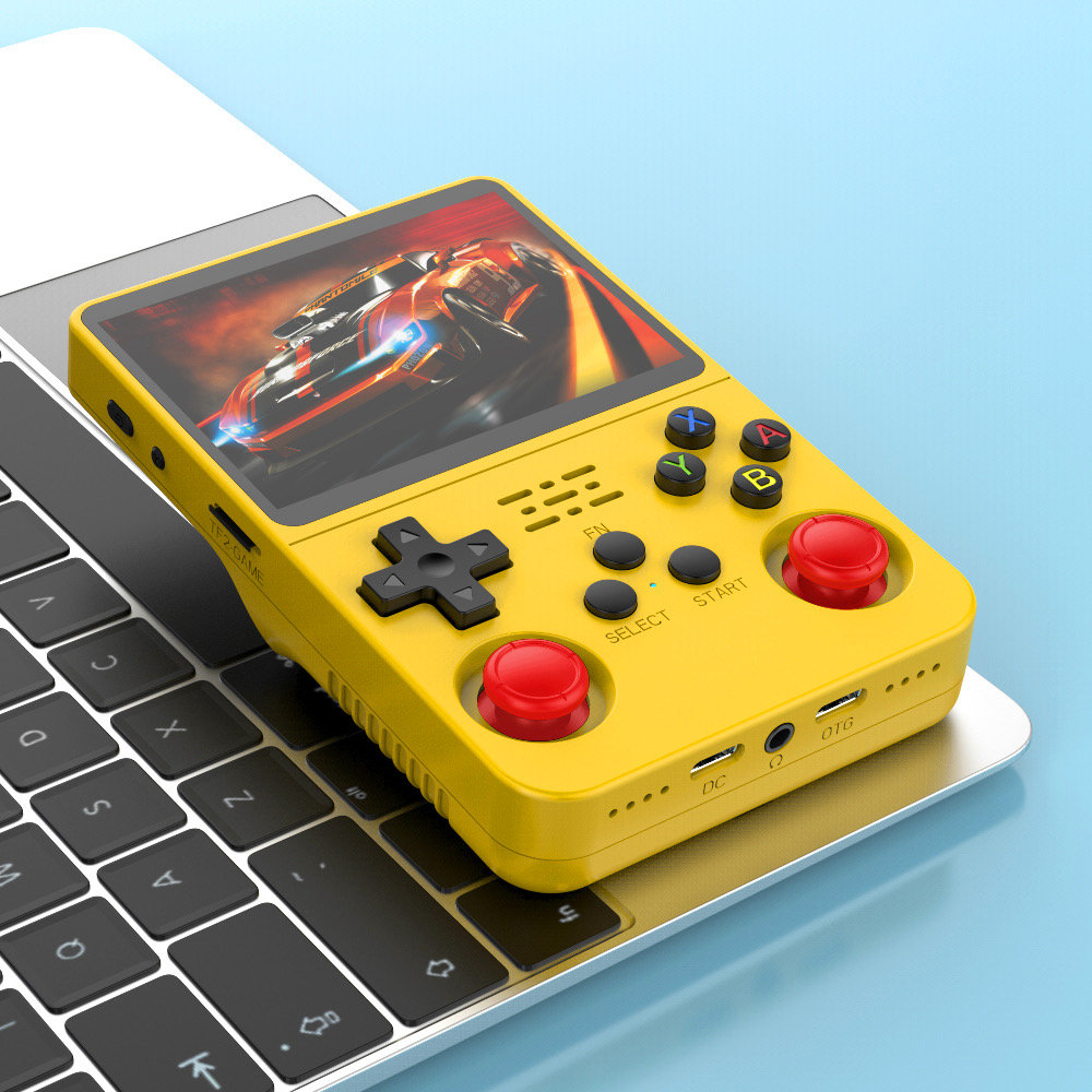 R36S 128G Retro Handheld Spielkonsole Linux System 3,5 Zoll IPS Bildschirm Tragbare Tasche Video Player 2 Joystick 64G 256G Kind Geschenk