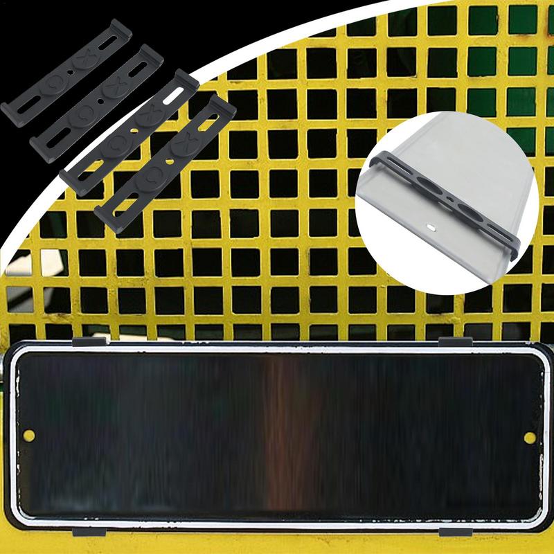 Kentekenplaathouder 4 STKS Weerbestendig Frameloos Kentekenplaatframe Auto Tag Frame voor Auto Tags Voor en Achter Auto Accessoires