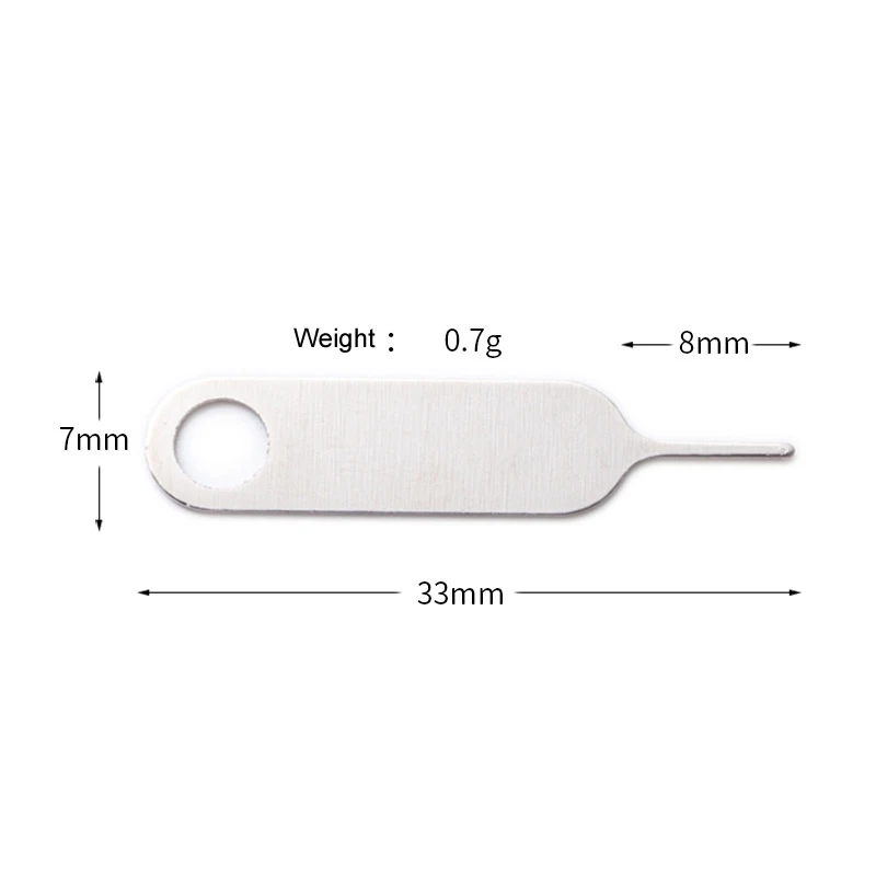 50 pcs SimカードトレイポップアップiPhone IPadサムスンファーウェイ小米タブレットSim鋼針携帯アクセサリー