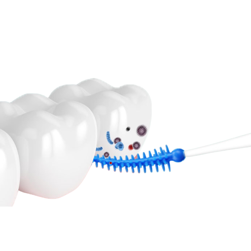 200pcs/box Interdental Brushes Dental Soft Toothpicks Brush Between Teeth with Thread Disposable Orthodontic Oral Cleaning Tools