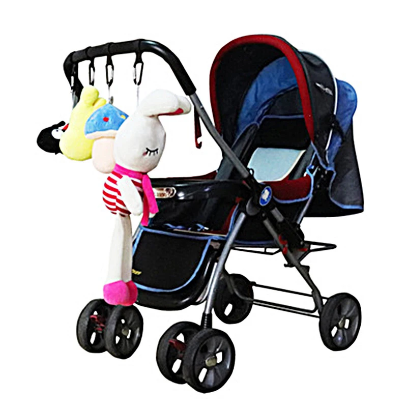 Accesorios para cochecito de bebé, gancho para carrito de compras, gancho multiusos para cochecito de bebé, gancho práctico de Metal, 2 uds.