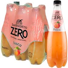 Zuckerfreies, kohlensäurehaltiges Pfirsichtiges Getränk 6x750ml-San Benedetto