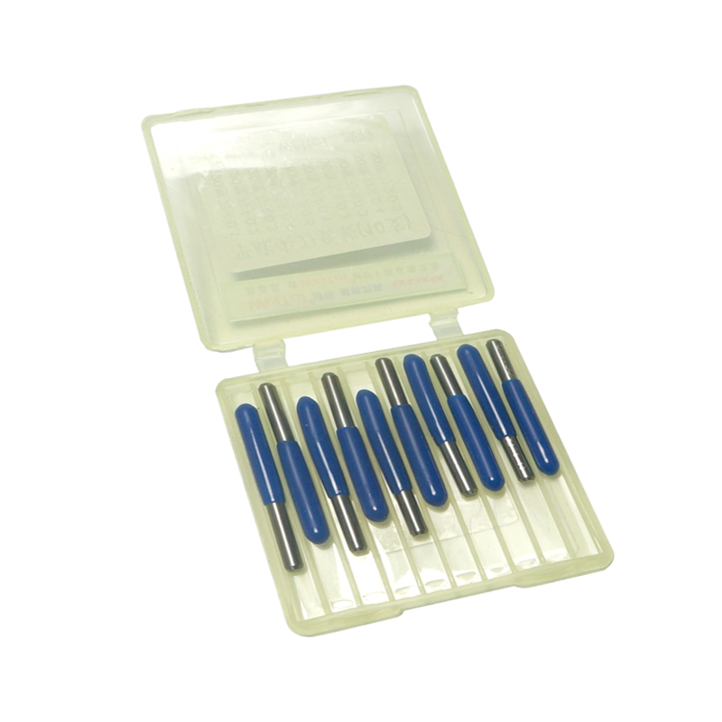 10 pièces 3.175mm acier au tungstène V forme carbure PCB gravure Bits CNC routeur coupe