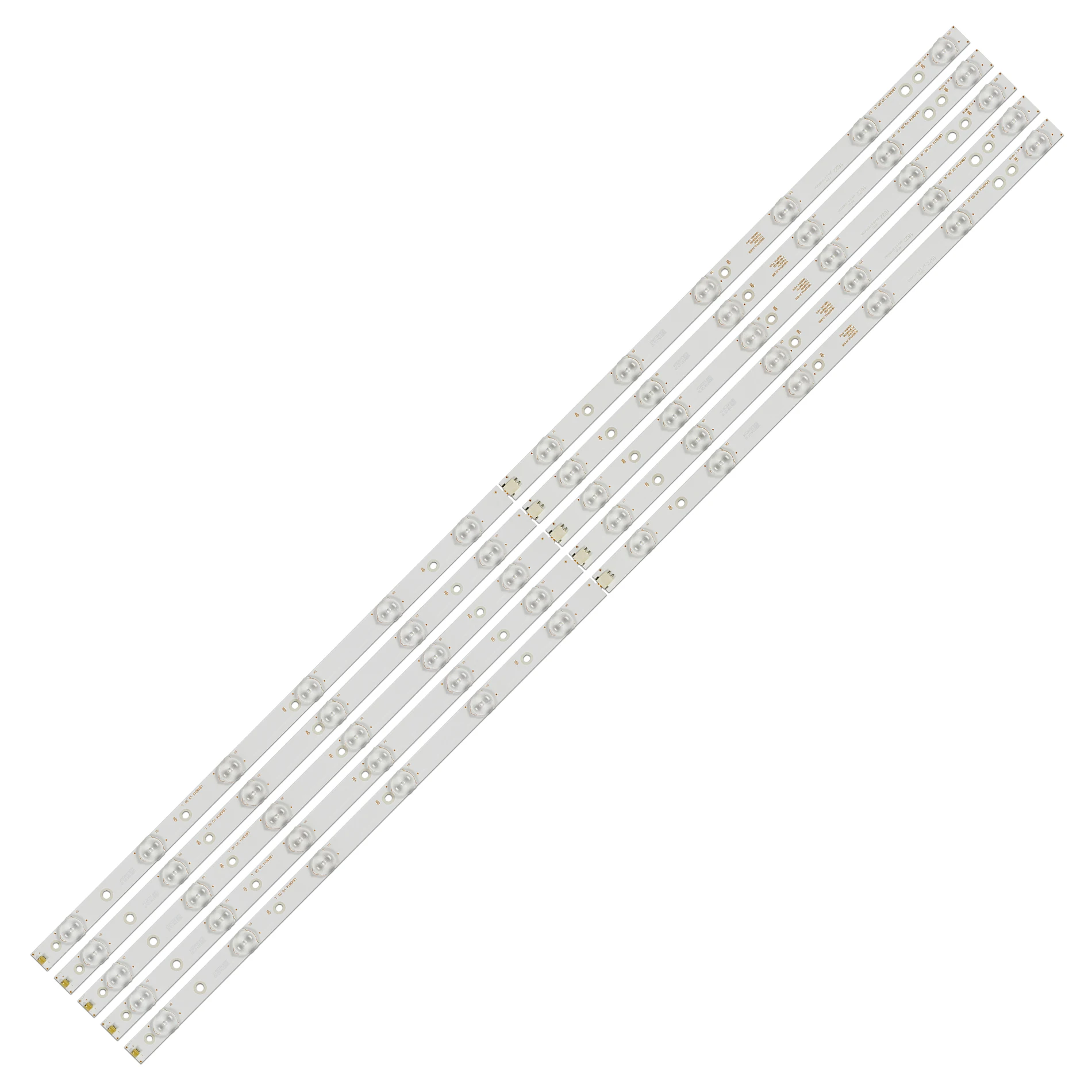Neue 5 teile/satz LED streifen für 43 "TV 43PUS6551 43PUS6401 12 43PUT6400 43PFK6540 43PFK6560 TPT430H3 DQYSHA G GJ 2K16 430 D512 V4
