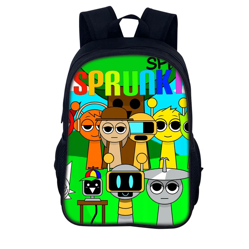 Sprunki Zaino scolastico Incredibox Sprunki Zaino scolastico Mochila Sprunki Zaino per studenti Borsa regalo di Natale
